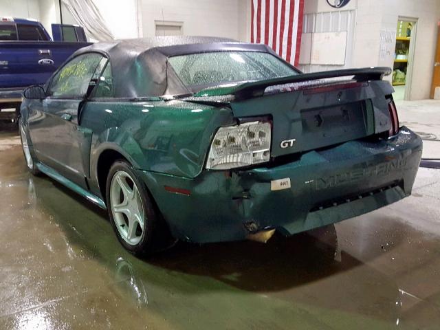 1FAFP45X23F428484 - 2003 FORD MUSTANG GT GREEN photo 3