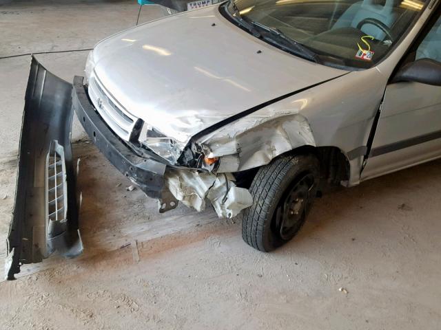 JT2EL43T8P0338596 - 1993 TOYOTA TERCEL DX SILVER photo 9