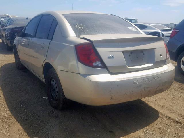 1G8AJ52FX4Z131254 - 2004 SATURN ION LEVEL BEIGE photo 3
