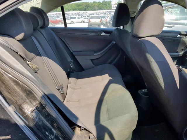 3VW2K7AJ4CM401438 - 2012 VOLKSWAGEN JETTA BASE Սև լուսանկար 6