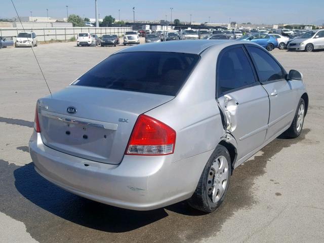 KNAFE221X95620560 - 2009 KIA SPECTRA EX SILVER photo 4