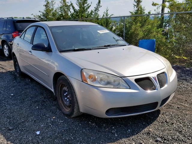 1G2ZF55BX64281677 - 2006 PONTIAC G6 SE SILVER photo 1