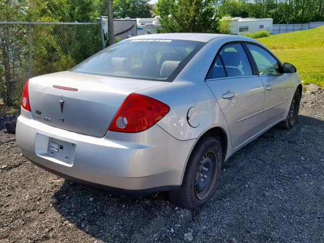 1G2ZF55BX64281677 - 2006 PONTIAC G6 SE SILVER photo 4