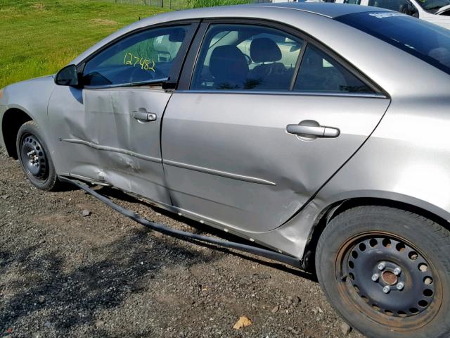 1G2ZF55BX64281677 - 2006 PONTIAC G6 SE SILVER photo 9