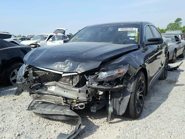 1FAHP2KT8DG111853 - 2013 FORD TAURUS SHO BLACK photo 2