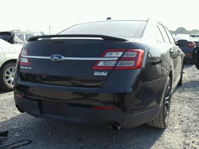 1FAHP2KT8DG111853 - 2013 FORD TAURUS SHO BLACK photo 4