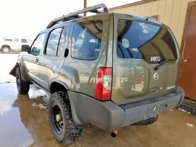 5N1DD28TX4C639163 - 2004 NISSAN XTERRA XE GREEN photo 3