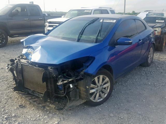 KNAFX6A87E5158517 - 2014 KIA FORTE EX BLUE photo 2