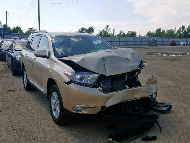 5TDZA3EH5BS010656 - 2011 TOYOTA HIGHLANDER TAN photo 1