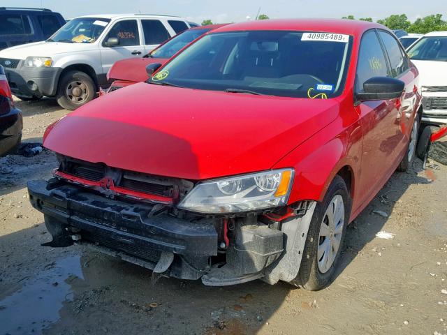 3VW2K7AJ8CM374079 - 2012 VOLKSWAGEN JETTA BASE RED photo 2