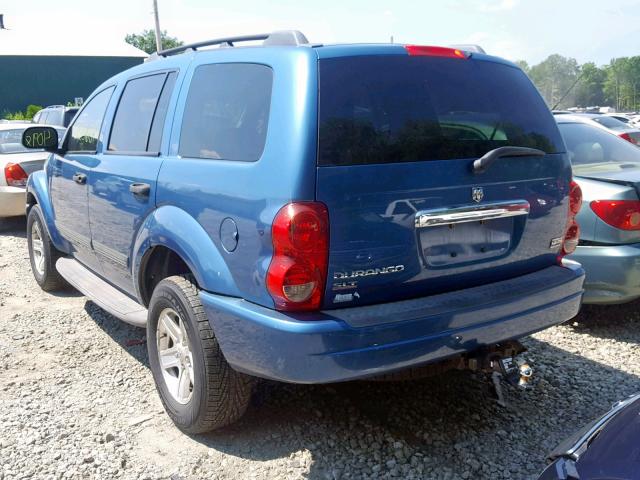 1D4HB48D04F234799 - 2004 DODGE DURANGO SL BLUE photo 3