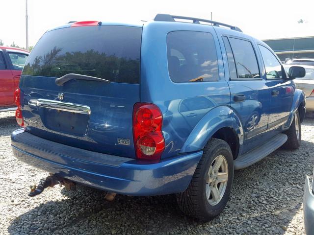 1D4HB48D04F234799 - 2004 DODGE DURANGO SL BLUE photo 4