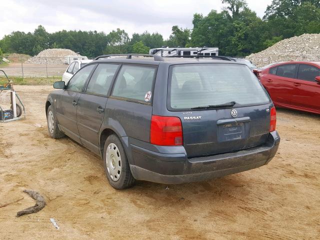 WVWHH63B01E000161 - 2001 VOLKSWAGEN PASSAT GLS GRAY photo 3