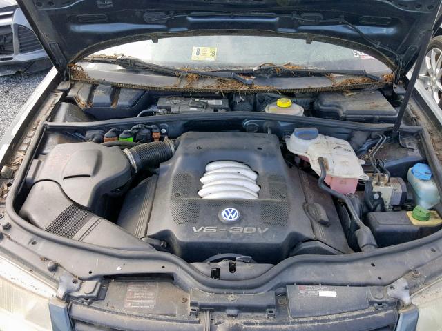 WVWHH63B01E000161 - 2001 VOLKSWAGEN PASSAT GLS GRAY photo 7