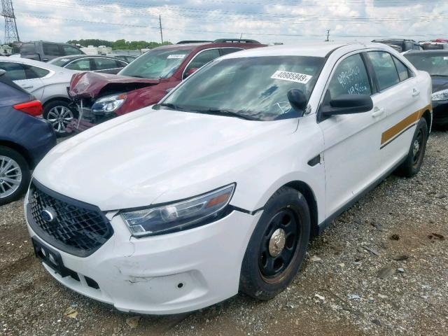 1FAHP2L83DG132149 - 2013 FORD TAURUS POL WHITE photo 2