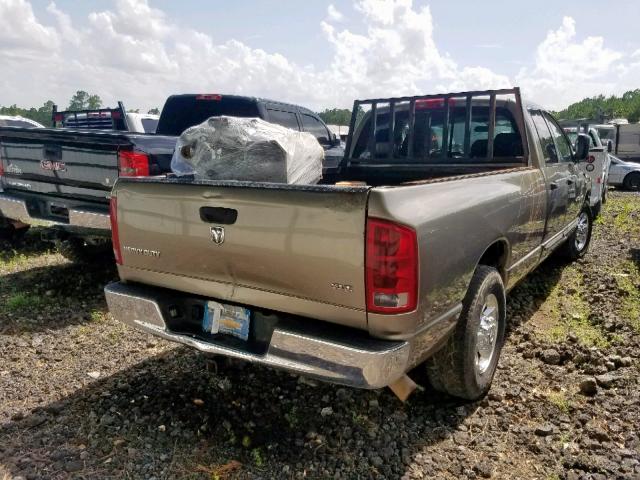 3D7KR28C66G258753 - 2006 DODGE RAM 2500 S BROWN photo 4