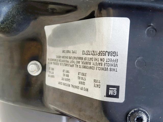 1G8AJ55F17Z172713 - 2007 SATURN ION LEVEL MAROON photo 10