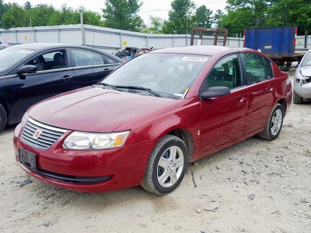 1G8AJ55F17Z172713 - 2007 SATURN ION LEVEL MAROON photo 2