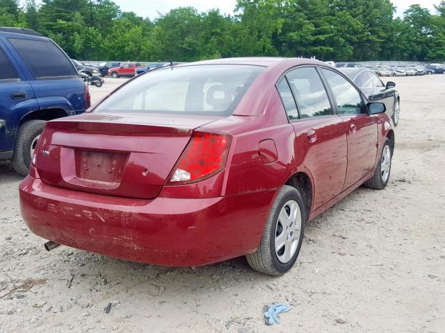 1G8AJ55F17Z172713 - 2007 SATURN ION LEVEL MAROON photo 4
