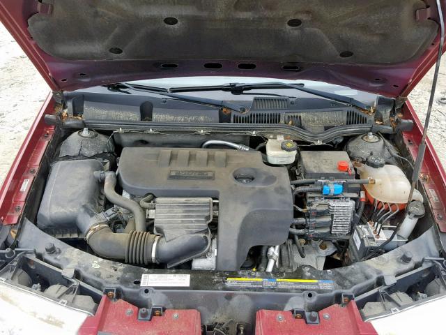 1G8AJ55F17Z172713 - 2007 SATURN ION LEVEL MAROON photo 7