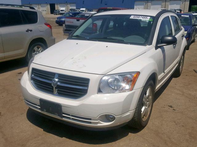 1B3HB48B07D202447 - 2007 DODGE CALIBER SX WHITE photo 2