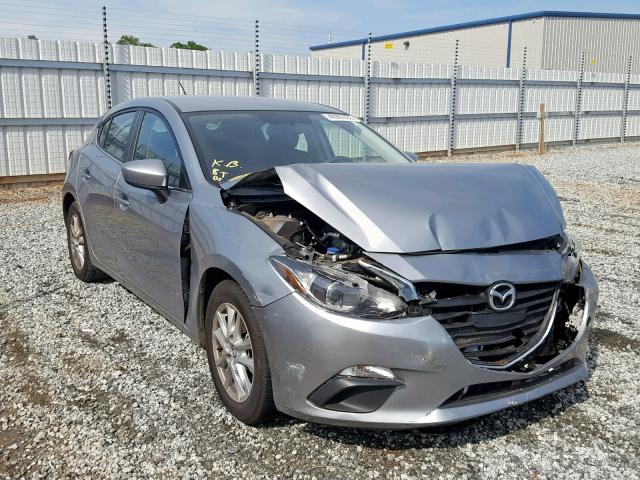 JM1BM1L77E1107205 - 2014 MAZDA 3 TOURING GRAY photo 1