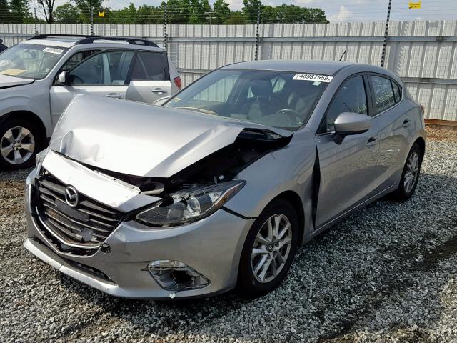 JM1BM1L77E1107205 - 2014 MAZDA 3 TOURING GRAY photo 2