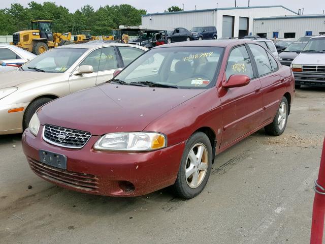 3N1AB51A83L735161 - 2003 NISSAN SENTRA SE- RED photo 2