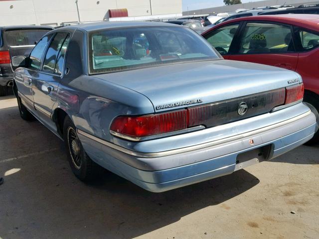 2MELM75W2RX659962 - 1994 MERCURY GRAND MARQ BLUE photo 3