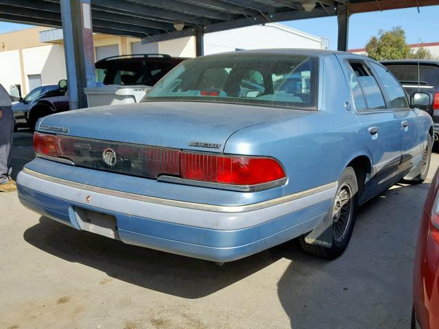 2MELM75W2RX659962 - 1994 MERCURY GRAND MARQ BLUE photo 4