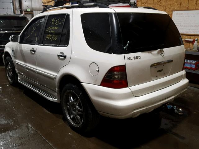 4JGAB57EX5A534519 - 2005 MERCEDES-BENZ ML 350 WHITE photo 3