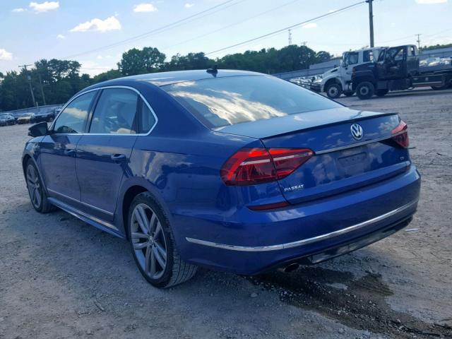 1VWDT7A39HC003545 - 2017 VOLKSWAGEN PASSAT R-L BLUE photo 3