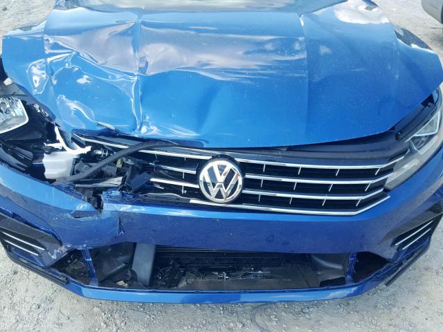 1VWDT7A39HC003545 - 2017 VOLKSWAGEN PASSAT R-L BLUE photo 7