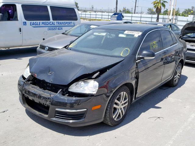 3VWDF71K66M746321 - 2006 VOLKSWAGEN JETTA 2.5L BLACK photo 2