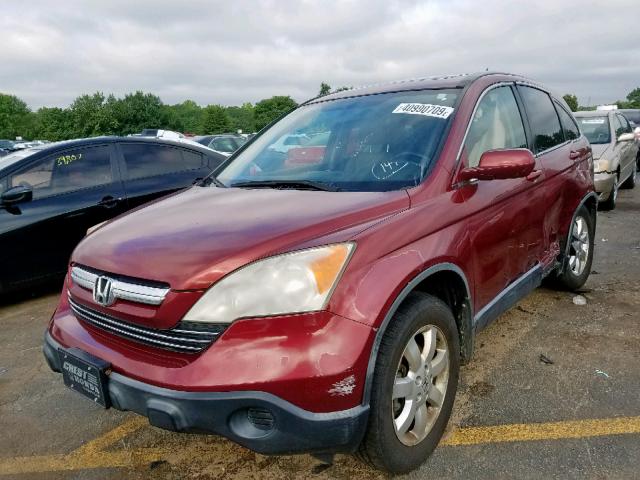 JHLRE48717C122587 - 2007 HONDA CR-V EXL RED photo 2