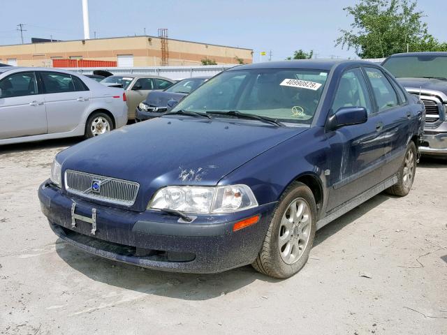 YV1VS29532F838284 - 2002 VOLVO S40 1.9T BLUE photo 2