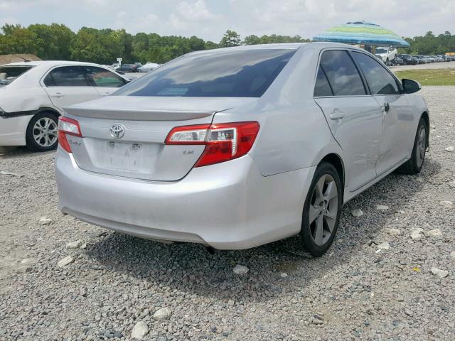 4T4BF1FK4CR170589 - 2012 TOYOTA CAMRY BASE SILVER photo 4