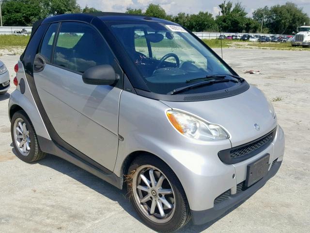 WMEEK31X98K182229 - 2008 SMART FORTWO PAS SILVER photo 1