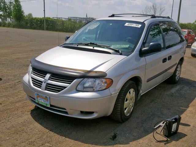 1D4GP25R85B389742 - 2005 DODGE CARAVAN SE SILVER photo 2