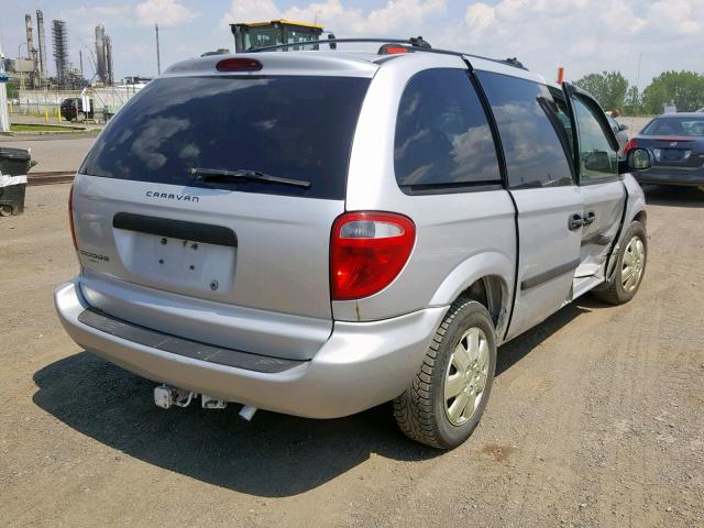 1D4GP25R85B389742 - 2005 DODGE CARAVAN SE SILVER photo 4