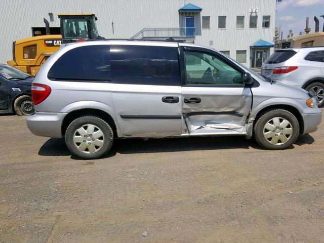 1D4GP25R85B389742 - 2005 DODGE CARAVAN SE SILVER photo 9