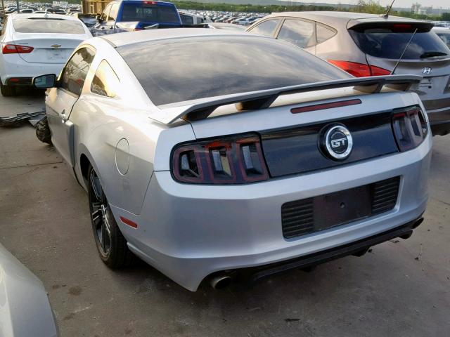 1ZVBP8CF5E5280752 - 2014 FORD MUSTANG GT SILVER photo 3