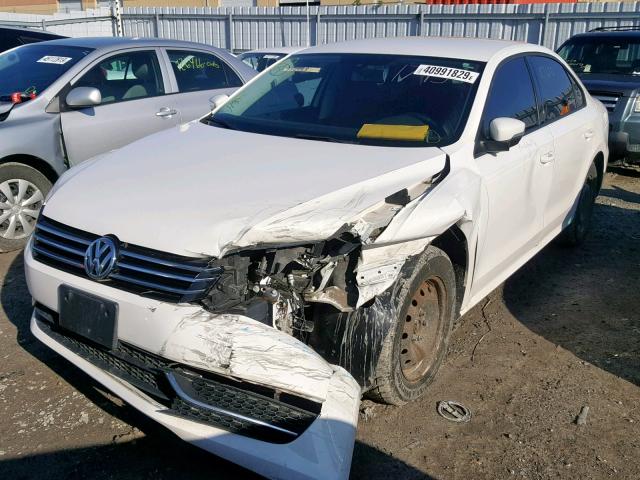 1VWAH7A31DC104030 - 2013 VOLKSWAGEN PASSAT S WHITE photo 2