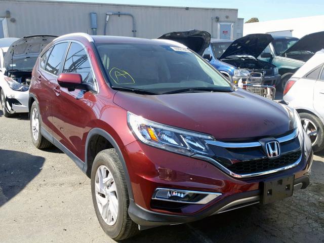 2HKRM4H70GH652411 - 2016 HONDA CR-V EXL BURGUNDY photo 1