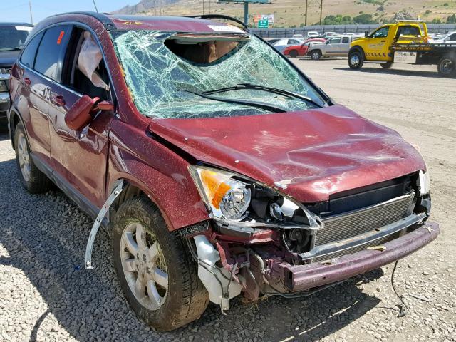 JHLRE48747C080268 - 2007 HONDA CR-V EXL BURGUNDY photo 1