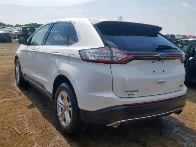 2FMTK4J99FBB64880 - 2015 FORD EDGE SEL WHITE photo 3