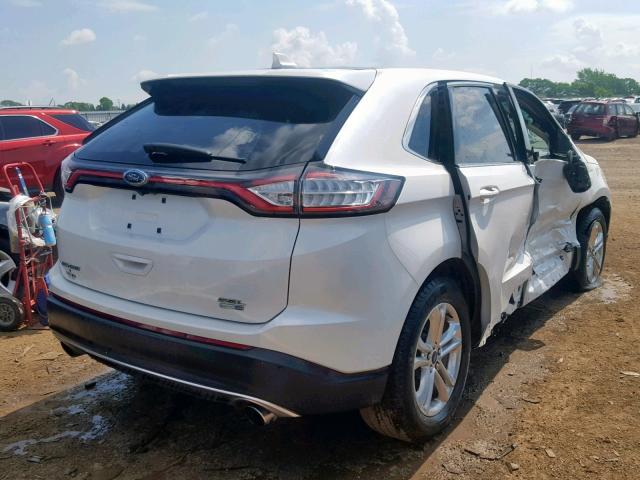 2FMTK4J99FBB64880 - 2015 FORD EDGE SEL WHITE photo 4