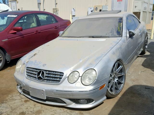 WDBPJ76J34A039698 - 2004 MERCEDES-BENZ CL 600 SILVER photo 2