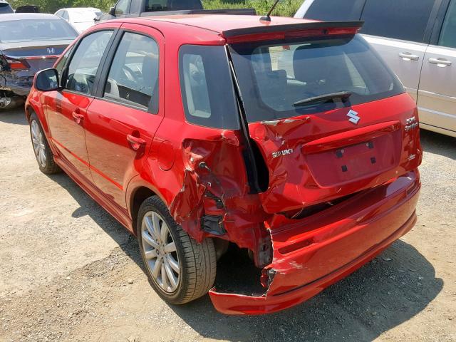 JS2YA5A56C6300639 - 2012 SUZUKI SX4 RED photo 3