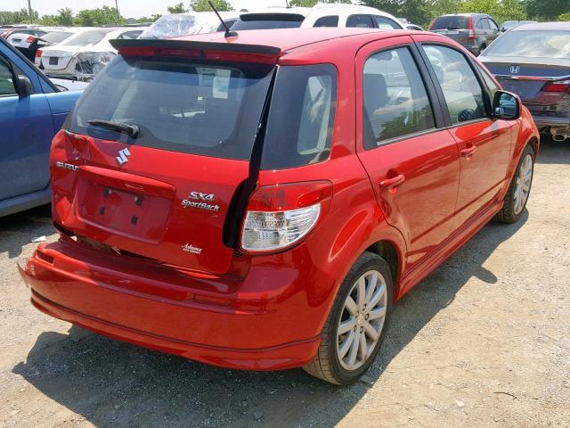 JS2YA5A56C6300639 - 2012 SUZUKI SX4 RED photo 4